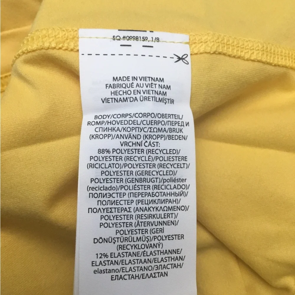 POLO RALPH LAUREN Yellow Zip Up Sweater with High Collar